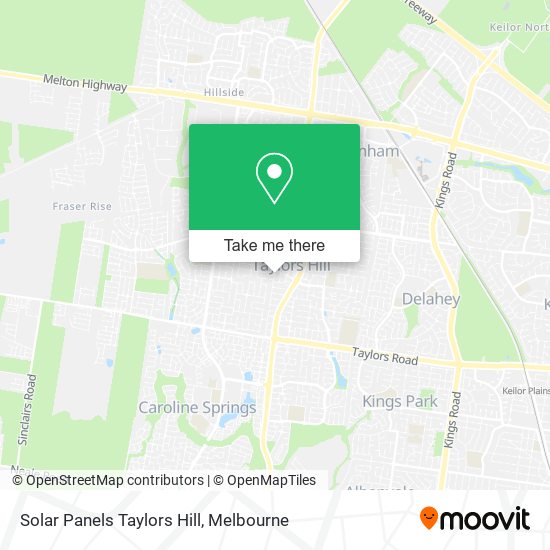 Solar Panels Taylors Hill map