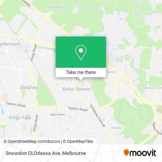 Snowdon CLOdessa Ave map