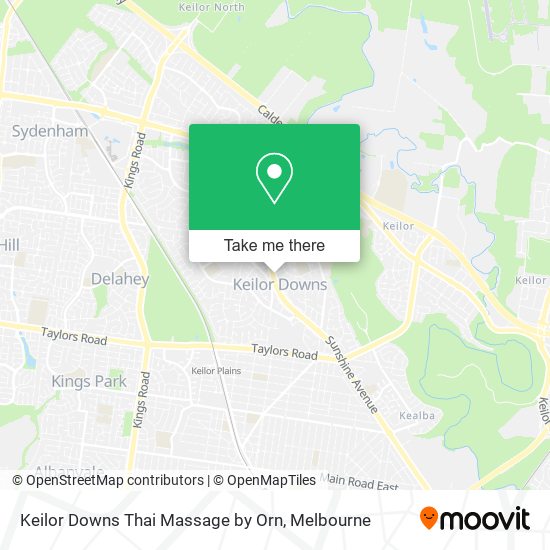 Keilor Downs Thai Massage by Orn map