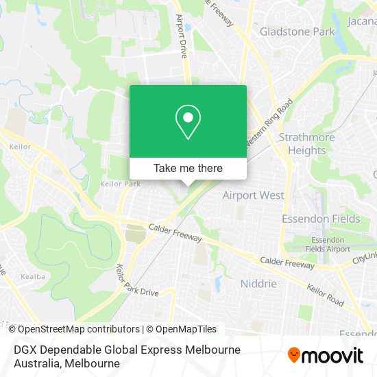 DGX Dependable Global Express Melbourne Australia map