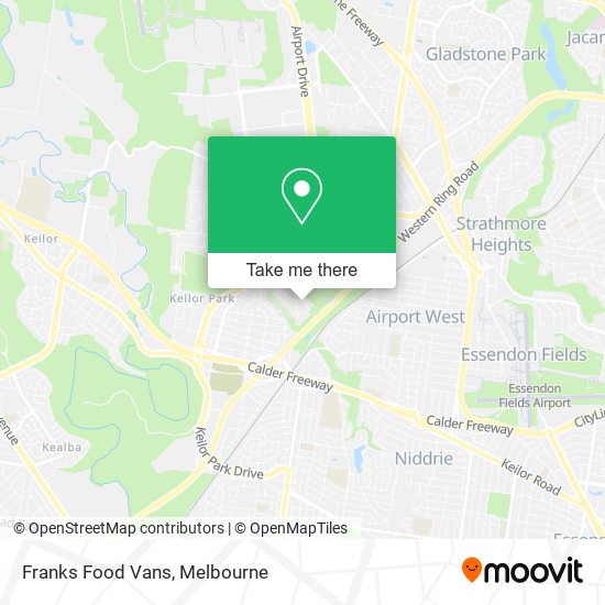 Franks Food Vans map