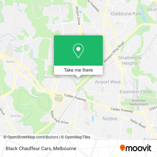 Black Chauffeur Cars map