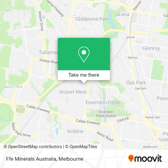 Mapa Ffe Minerals Australia