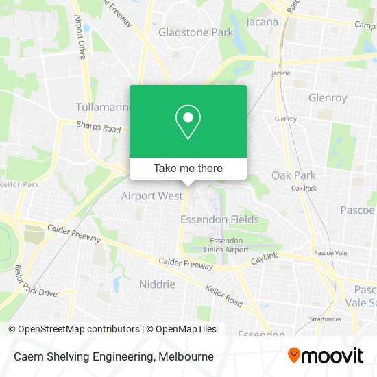 Caem Shelving Engineering map