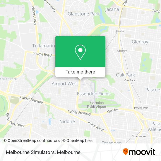 Melbourne Simulators map