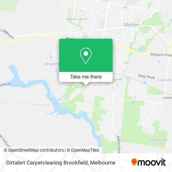 Dirtalert Carpetcleaning Brookfield map