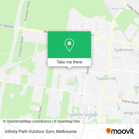 Infinity Park Outdoor Gym map