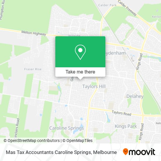 Mas Tax Accountants Caroline Springs map