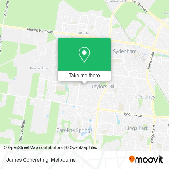 James Concreting map