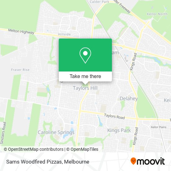 Sams Woodfired Pizzas map