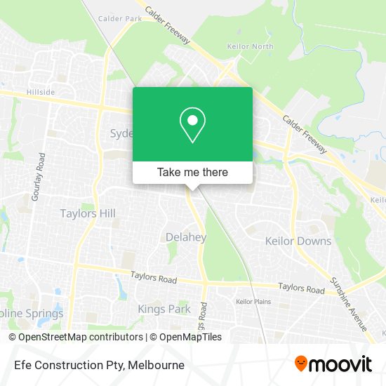 Efe Construction Pty map