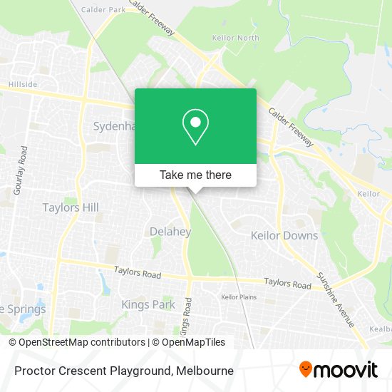Proctor Crescent Playground map