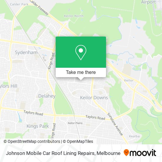 Johnson Mobile Car Roof Lining Repairs map