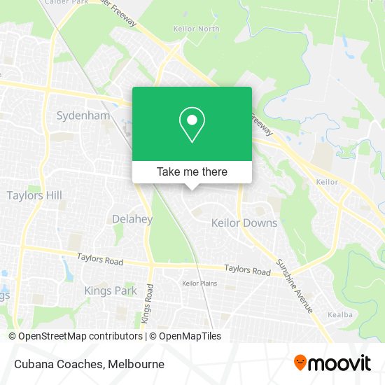 Cubana Coaches map