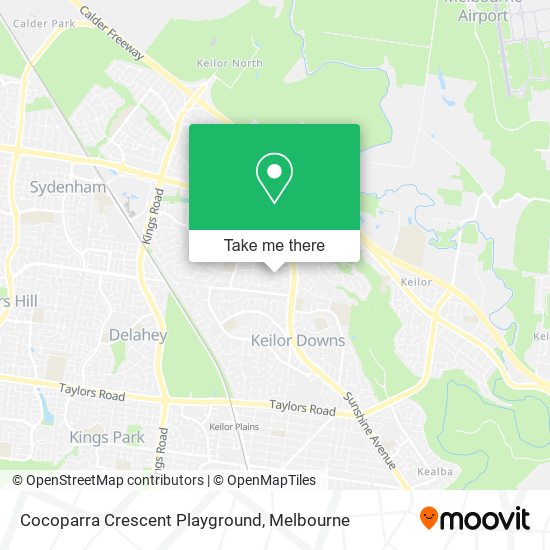 Cocoparra Crescent Playground map