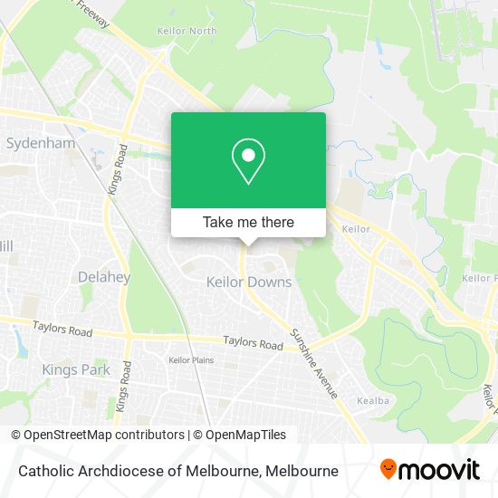 Catholic Archdiocese of Melbourne map