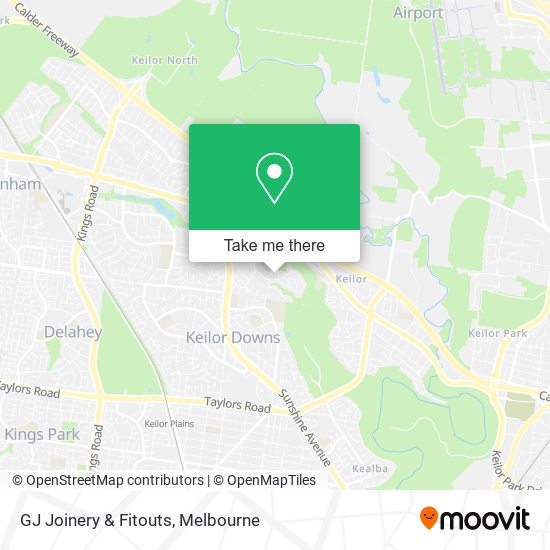 GJ Joinery & Fitouts map