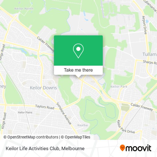 Keilor Life Activities Club map