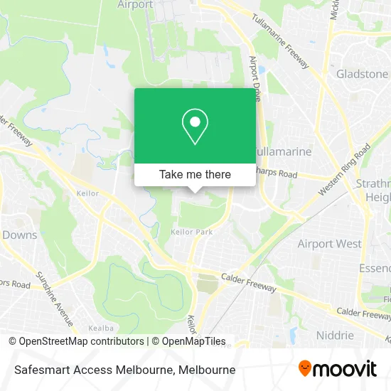 Mapa Safesmart Access Melbourne