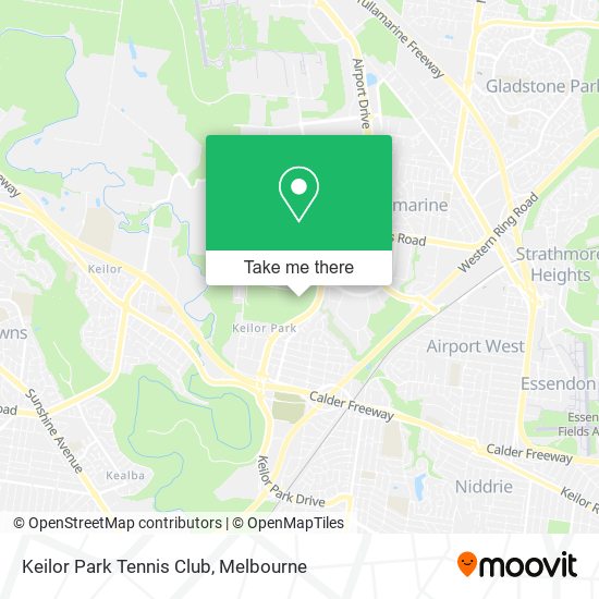 Keilor Park Tennis Club map