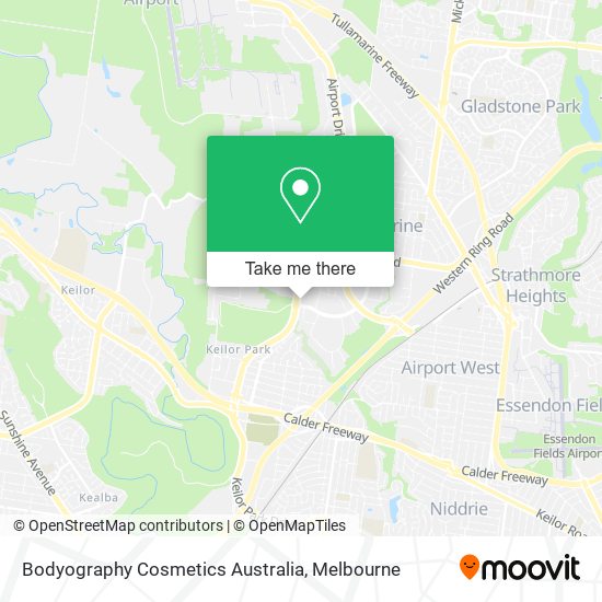 Bodyography Cosmetics Australia map