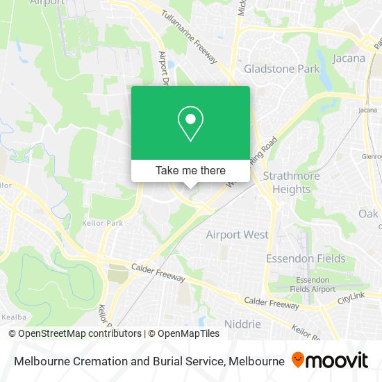 Melbourne Cremation and Burial Service map