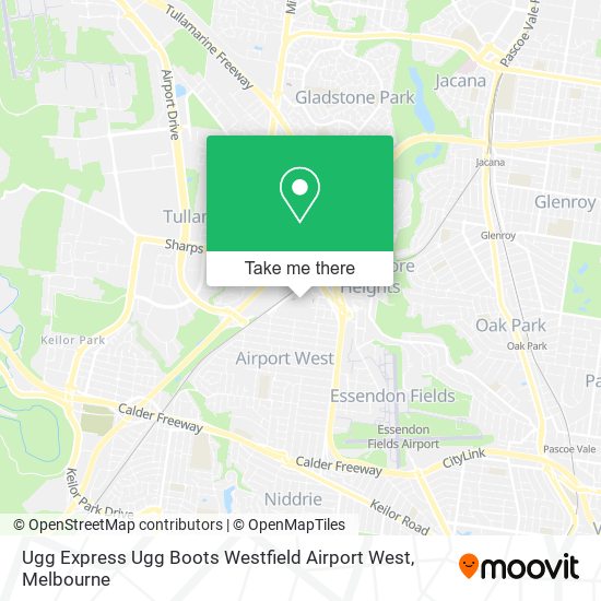 Ugg Express Ugg Boots Westfield Airport West map