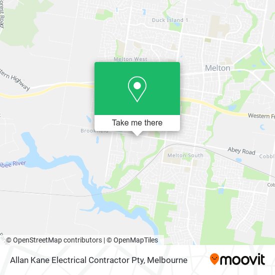 Allan Kane Electrical Contractor Pty map
