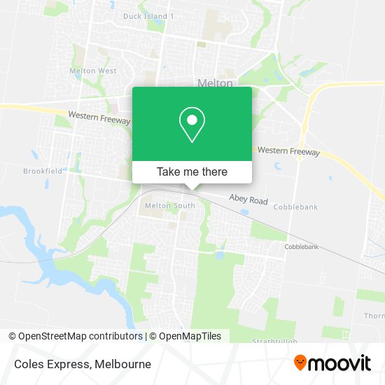 Coles Express map