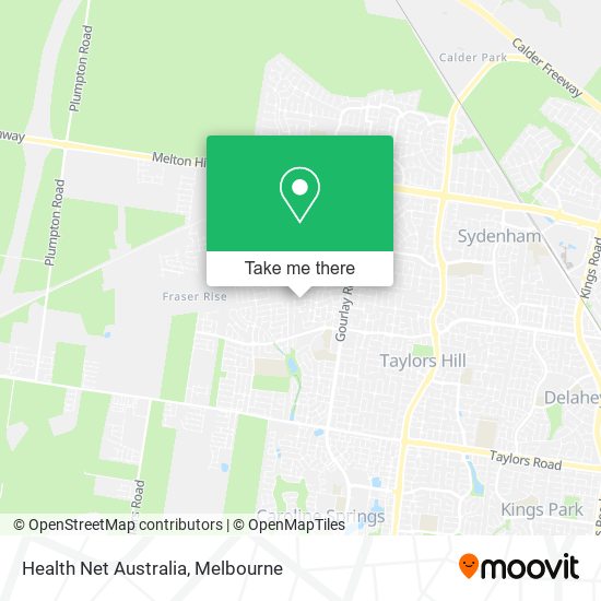 Health Net Australia map