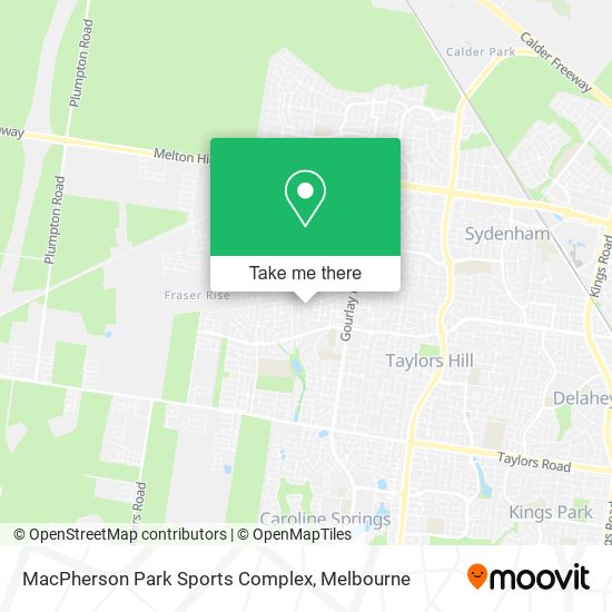 MacPherson Park Sports Complex map