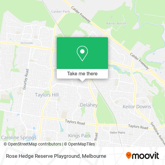 Rose Hedge Reserve Playground map