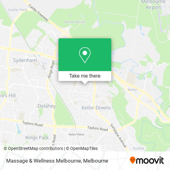 Massage & Wellness Melbourne map