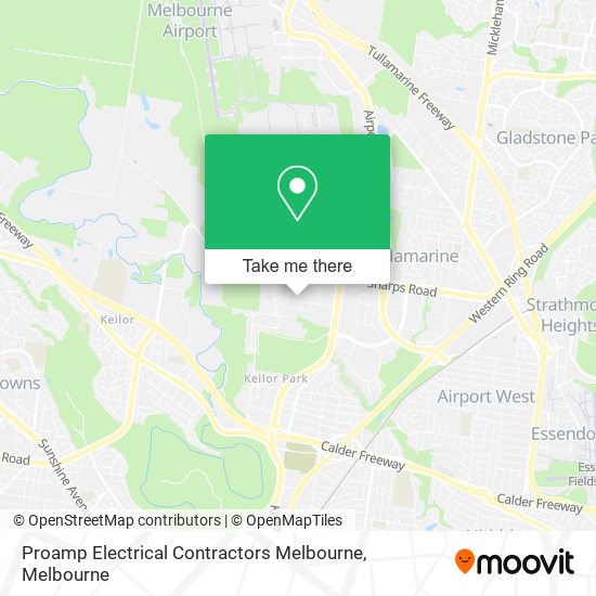 Proamp Electrical Contractors Melbourne map