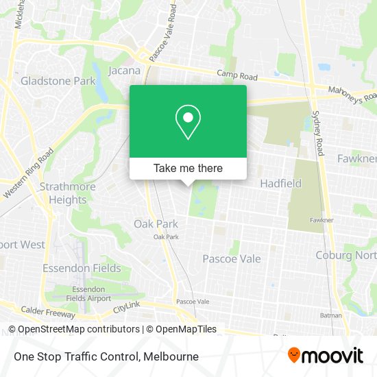 One Stop Traffic Control map