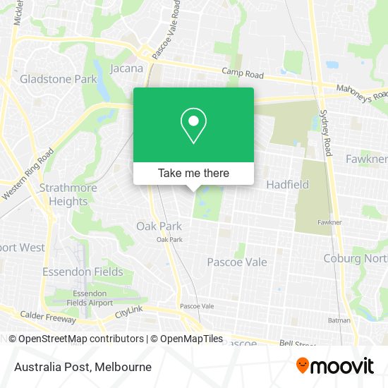 Australia Post map