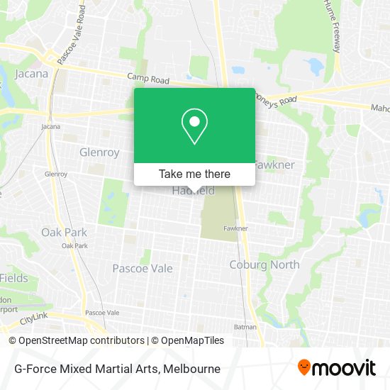 G-Force Mixed Martial Arts map