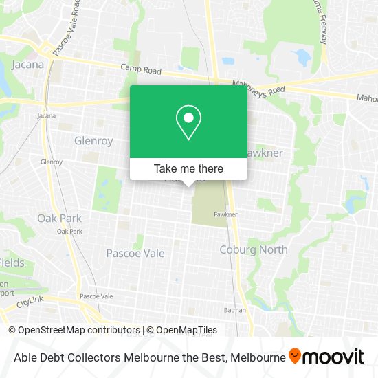 Able Debt Collectors Melbourne the Best map