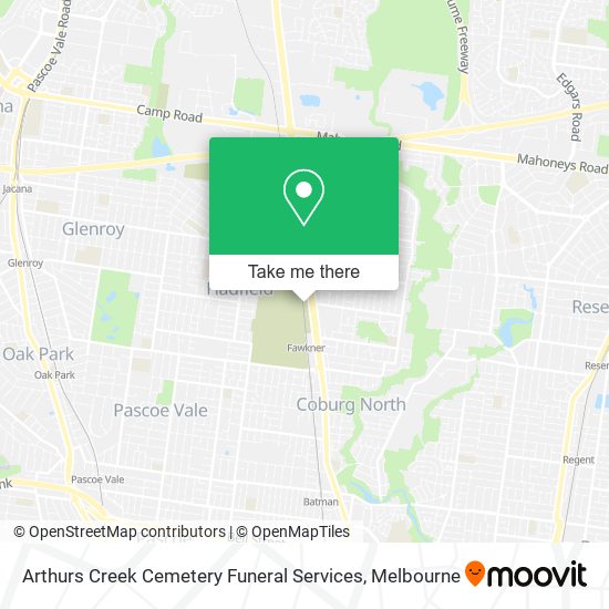 Arthurs Creek Cemetery Funeral Services map