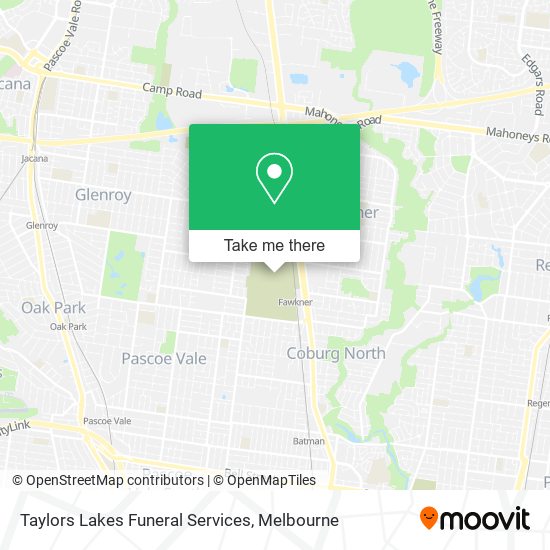 Taylors Lakes Funeral Services map