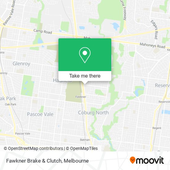 Fawkner Brake & Clutch map