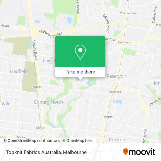 Topknit Fabrics Australia map