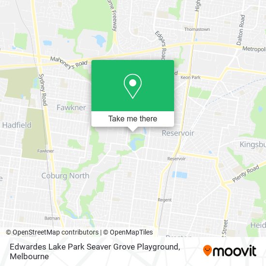 Edwardes Lake Park Seaver Grove Playground map