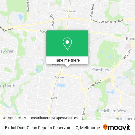 Bxdial Duct Clean Repairs Reservoir LLC map