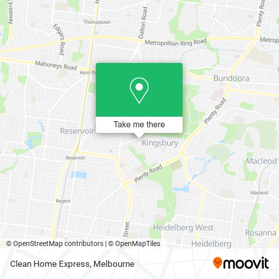 Clean Home Express map