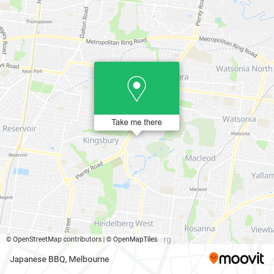 Japanese BBQ map