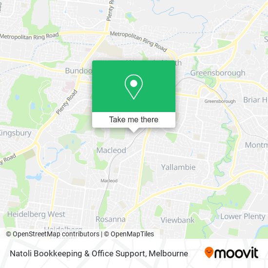 Natoli Bookkeeping & Office Support map