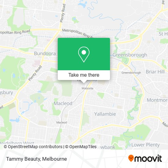 Tammy Beauty map