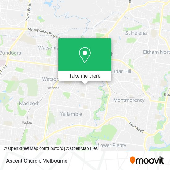 Ascent Church map