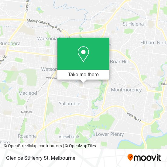 Glenice StHenry St map